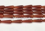 CTR422 15.5 inches 10*30mm teardrop agate beads wholesale