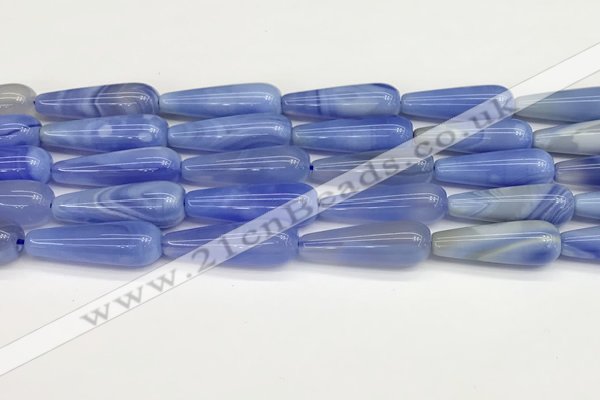 CTR425 15.5 inches 10*30mm teardrop agate beads wholesale