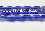 CTR426 15.5 inches 10*30mm teardrop agate beads wholesale