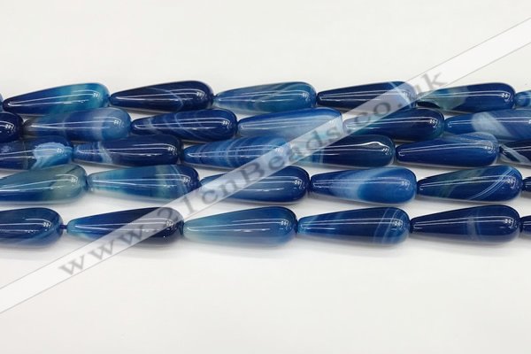 CTR427 15.5 inches 10*30mm teardrop agate beads wholesale