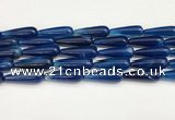 CTR428 15.5 inches 10*30mm teardrop agate beads wholesale