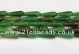 CTR432 15.5 inches 10*30mm teardrop agate beads wholesale