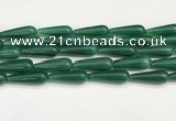 CTR433 15.5 inches 10*30mm teardrop agate beads wholesale
