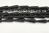 CTR435 15.5 inches 10*30mm teardrop agate beads wholesale