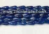 CTR442 15.5 inches 8*20mm faceted teardrop agate beads wholesale