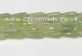 CTR459 15.5 inches 10*30mm faceted teardrop agate beads wholesale