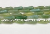 CTR460 15.5 inches 10*30mm faceted teardrop agate beads wholesale