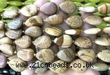 CTR511 15 inches 13*18mm flat teardrop picture jasper beads