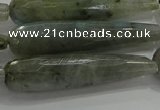 CTR65 15.5 inches 10*40mm faceted teardrop labradorite beads