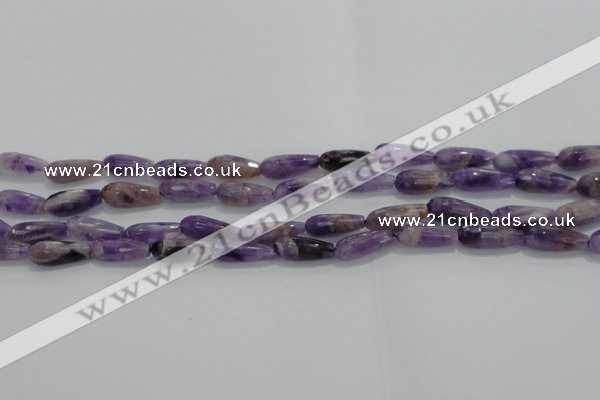 CTR71 15.5 inches 6*16mm faceted teardrop dogtooth amethyst beads