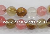 CTS04 15.5 inches 10mm round tigerskin glass beads wholesale