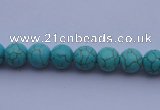 CTU02 15.5 inches 6mm round blue turquoise strand beads Wholesale