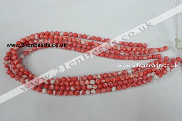 CTU1001 15.5 inches 6mm round synthetic turquoise beads wholesale