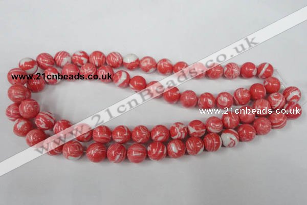 CTU1004 15.5 inches 12mm round synthetic turquoise beads wholesale