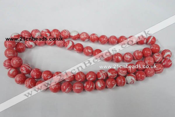 CTU1005 15.5 inches 14mm round synthetic turquoise beads wholesale