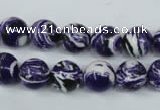 CTU1083 15.5 inches 10mm round synthetic turquoise beads wholesale