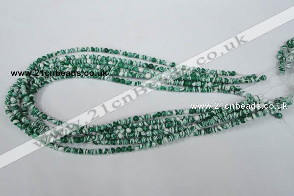 CTU1125 15.5 inches 4mm round synthetic turquoise beads wholesale