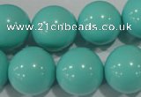 CTU1389 15.5 inches 20mm round synthetic turquoise beads