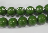 CTU1395 15.5 inches 12mm round synthetic turquoise beads