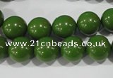 CTU1396 15.5 inches 14mm round synthetic turquoise beads