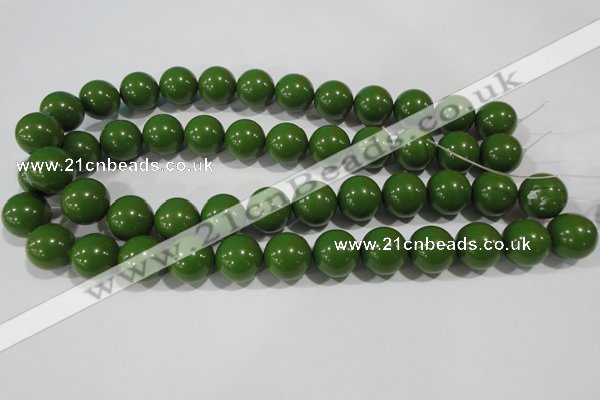 CTU1397 15.5 inches 16mm round synthetic turquoise beads