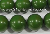 CTU1399 15.5 inches 20mm round synthetic turquoise beads