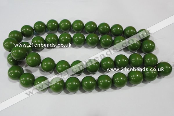 CTU1399 15.5 inches 20mm round synthetic turquoise beads