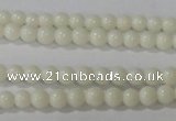 CTU1429 15.5 inches 2mm round synthetic turquoise beads