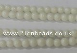 CTU1429 15.5 inches 2mm round synthetic turquoise beads