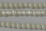 CTU1430 15.5 inches 3mm round synthetic turquoise beads