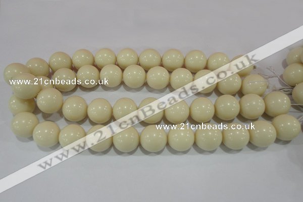 CTU1438 15.5 inches 18mm round synthetic turquoise beads