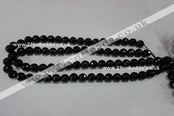 CTU1484 15.5 inches 10mm faceted round synthetic turquoise beads