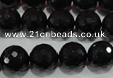 CTU1488 15.5 inches 18mm faceted round synthetic turquoise beads