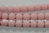CTU1503 15.5 inches 8mm round synthetic turquoise beads