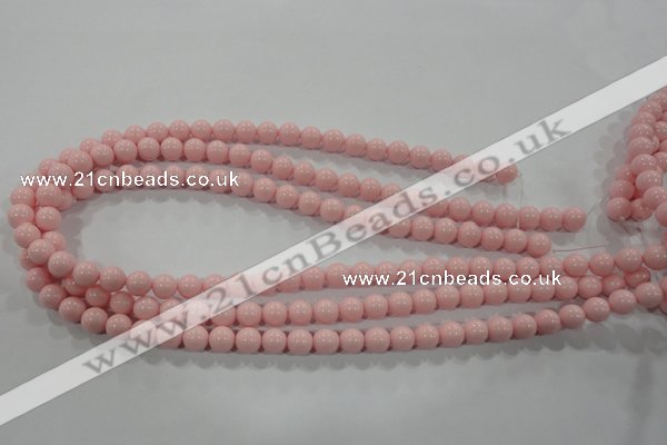 CTU1503 15.5 inches 8mm round synthetic turquoise beads