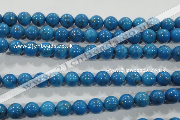 CTU1625 15.5 inches 14mm round synthetic turquoise beads