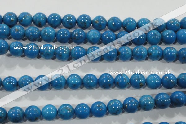 CTU1626 15.5 inches 16mm round synthetic turquoise beads