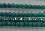 CTU1671 15.5 inches 4mm round synthetic turquoise beads