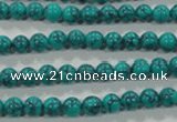 CTU1672 15.5 inches 6mm round synthetic turquoise beads