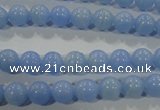 CTU1731 15.5 inches 4mm round synthetic turquoise beads