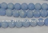 CTU1743 15.5 inches 8mm faceted round synthetic turquoise beads