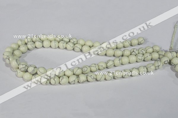 CTU1796 15.5 inches 14mm round synthetic turquoise beads
