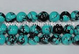 CTU1803 15.5 inches 8mm round synthetic turquoise beads