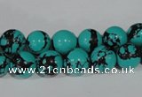 CTU1804 15.5 inches 10mm round synthetic turquoise beads