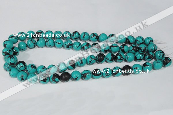 CTU1805 15.5 inches 12mm round synthetic turquoise beads