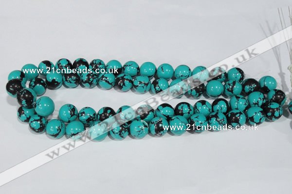 CTU1806 15.5 inches 14mm round synthetic turquoise beads