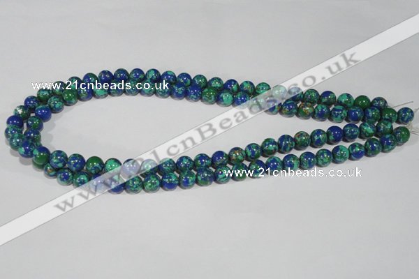 CTU1813 15.5 inches 8mm round synthetic turquoise beads