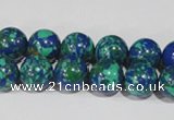 CTU1814 15.5 inches 10mm round synthetic turquoise beads