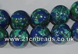 CTU1816 15.5 inches 14mm round synthetic turquoise beads