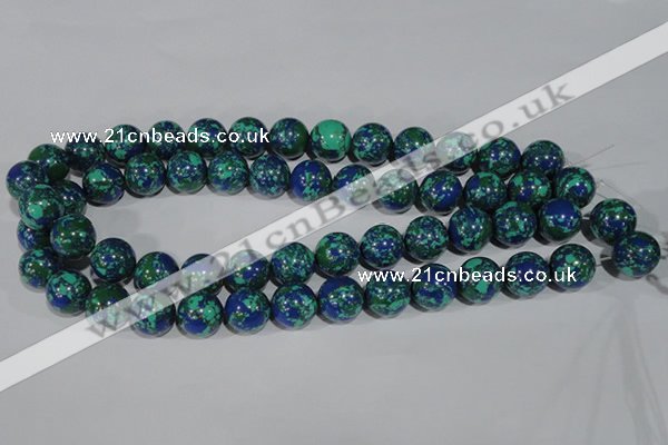 CTU1816 15.5 inches 14mm round synthetic turquoise beads